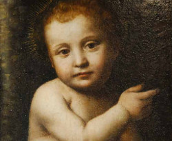 Le Petit Saint Jean Baptiste ou L’enfant Jesus en Christ Sauveur, Francesco Melzi ou atelier de Bernardino Luini