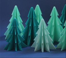 Sapins en papier - Lise Lemasson