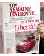 Affiche Semaine italienne 2010