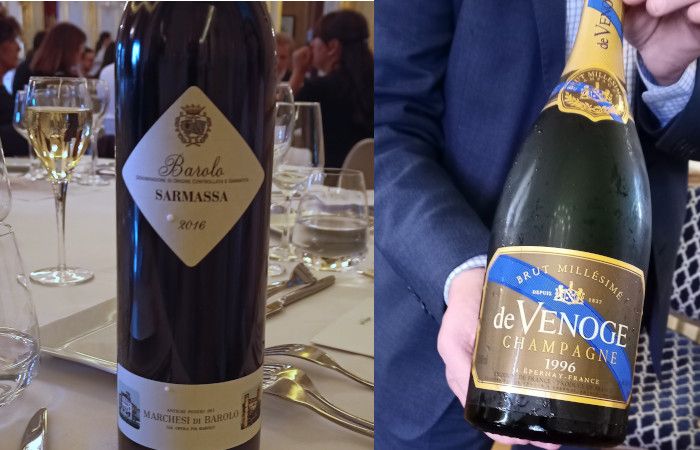 Barolo Sarmassa et Champagne de Venoge