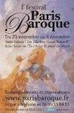 Affiche Festival Paris baroque 