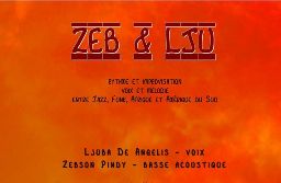 Concert  Zeb & Lju- couverture