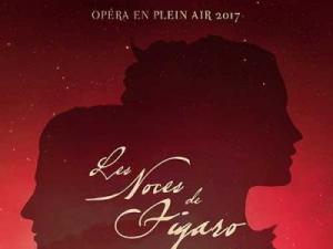 Opéra en plein  2017 : Les noces de Figaro Mozart - affiche