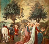 Piero della Francesca Adoration du bois sacré - Arezzo