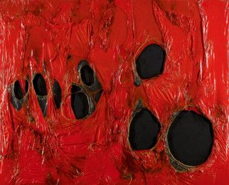 Alberto Burri - Rosso Plastica