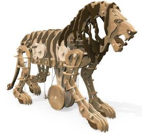 Le lion mécanique de Léonard de Vinci