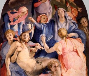 Jacopo Pontormo, Déposition (détail), retable de la chapelle Capponi Jacopo Pontormo, Déposition (détail), retable de la chapelle Capponi