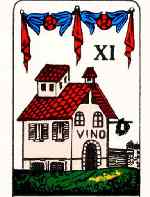 Carte nXI du Cucco, par Masenghini, Bergame, en 1993. Coll. et Musée Français de la Carte Jouer, Ville d’Issy-les-Moulineaux