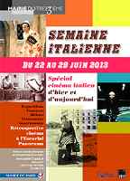 Affiche de la semaine italienne 2013