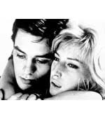 Monica Vitti et Alain Delon dans L'éclipse d'Antonioni