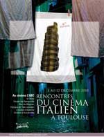 Affiche rencontres du cinéma italien de Toulouse