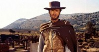 Clint Eastwood dans le film de Sergio Leone Pour une poignée de dollar