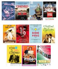 Affiches des festivals du cinéma italien en France