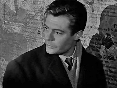 Marcello Mastroianni dans une scène du film Les Nuits blanches Marcello Mastroianni dans une scène du film Les Nuits blanches