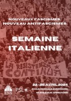 La Semaine italienne de l'ENS - affiche