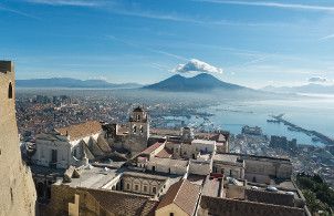 Vue de la baie de Naples et du Vésuve 