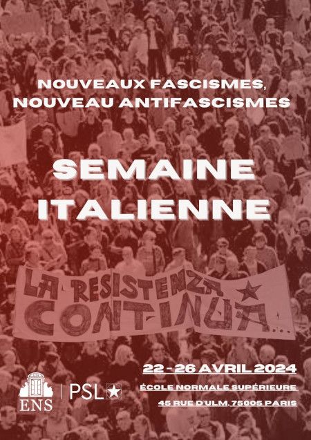 La Semaine italienne de l'ENS - affiche