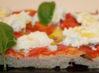 Pizza, mozzarella di bufala et basilic