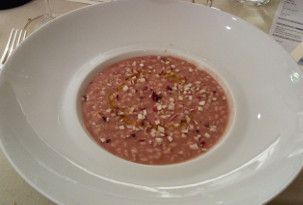 Risotto di riso vialone nano  al radicchio tardivo e amarone della valpolicella - Restaurant Armani