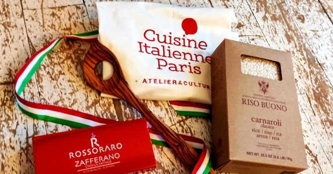 Le contenu de la box risotto allo zafferano Le contenu de la box risotto allo zafferano