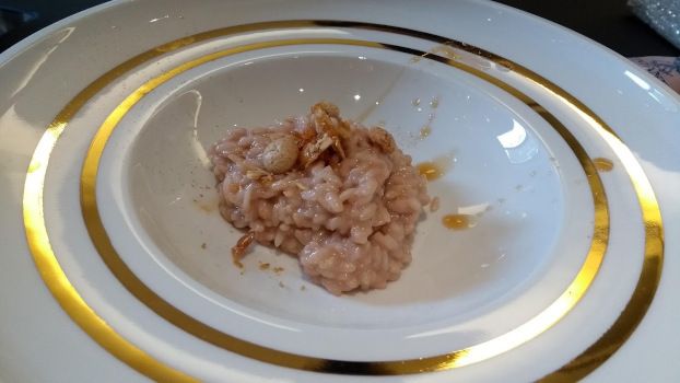 L'assiette de Eliana Lorena avec le risotto sucré de Sara