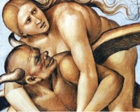 Luca Signorelli Damné en enfer (1499-1502), détail, Cappella di San Brizio, Duomo di Orvieto