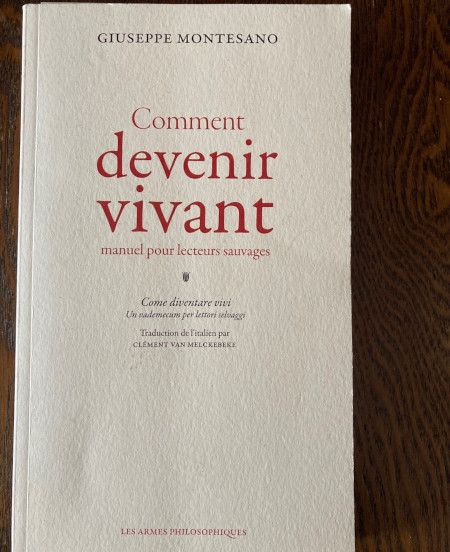 Comment devenir vivant - couverture Comment devenir vivant - couverture