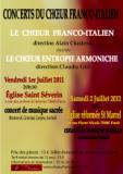 Concerts chœur franco-italien
