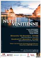  Affiche concert Nuit vénitienne