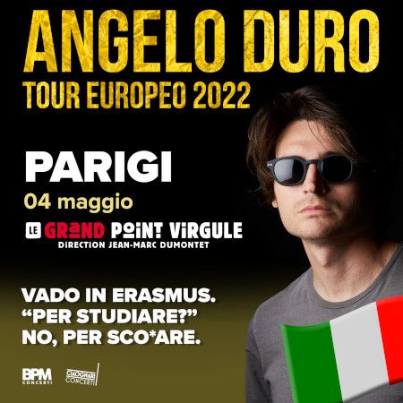 Angelo Duro à Paris - affiche Angelo Duro à Paris - affiche