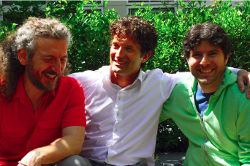 Cesare Capitani et ses amis musiciens, Roberto Stimoli et Andrea Turra
