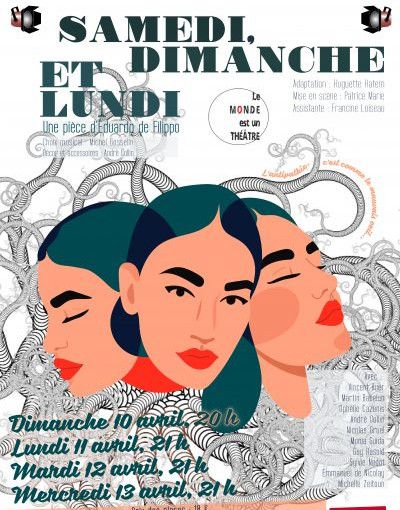 Samedi, dimanche et lundi - affiche Samedi, dimanche et lundi - affiche