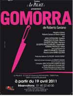 Affiche pièce Gomorra