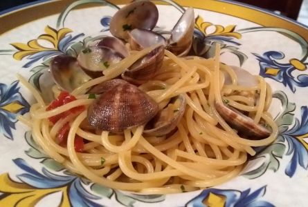 Caffè Concerto - spaghetti alle vongole e colatura di alici