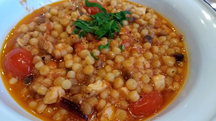 fregola con la spigola