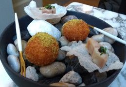 Lumen - arancini de potimarron, bœuf haché et quatre fromages