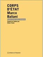 Corps d'État, théâtre -récit : un texte de Marco Baliani