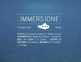 Immersione, performance au Printemps des poètes